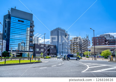 東京目黑區、山手通、東台羅的城市景觀 東京目黑區、山手通、東台羅的城市景觀 126816616