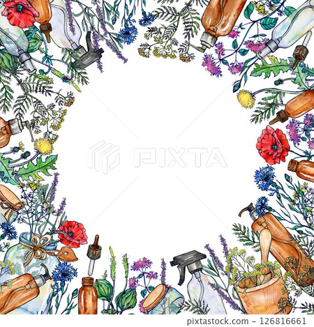Herbal natural organic cosmetics production 126816661