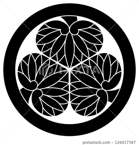 這是一個家族徽章。叫三株蜀葵圍成一圈。 126817367