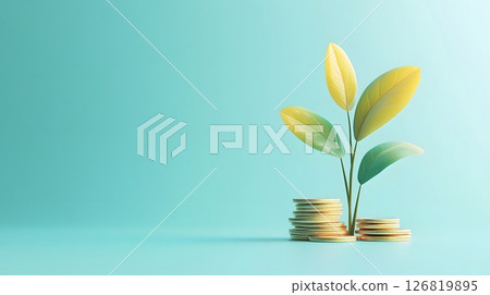 financial freedom message on background, minimalist style, financial freedom message on background, minimalist style, 126819895