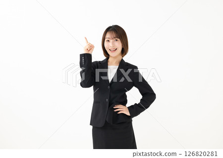 business woman pointing 126820281