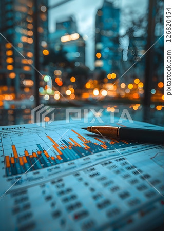 business consultant forecasting macroeconomic trends and impact on global markets 126820454