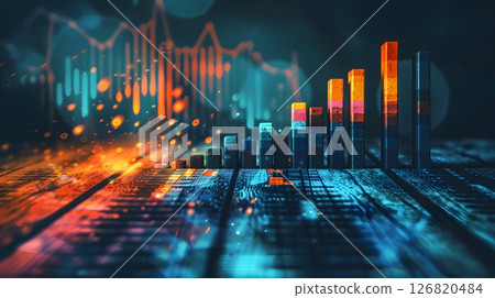 portfolio manager analyzing asset allocation for diversified investment portfolio 126820484