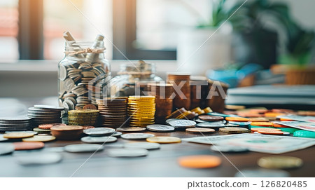 financial advisor developing customized investment portfolio for high net worth clients 126820485