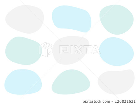 A set of winter colored frames in loose shapes 126821621