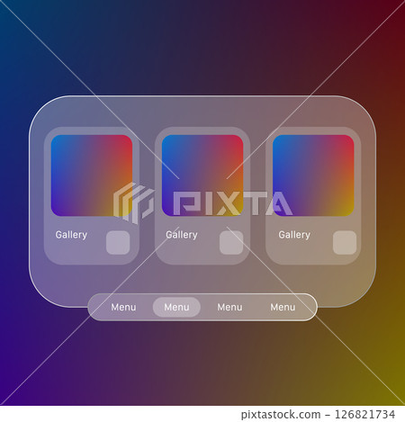 Modern UI Product Gallery Interface Design Modern UI Product Gallery Interface Design 126821734