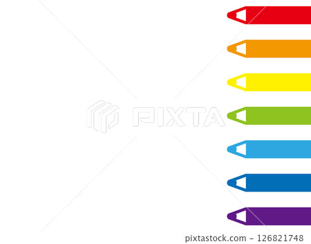Colored pencil frame Colored pencil frame 126821748