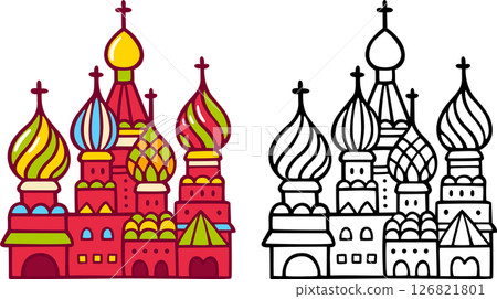 Russia, Moscow Saint Basil cathedral. 126821801