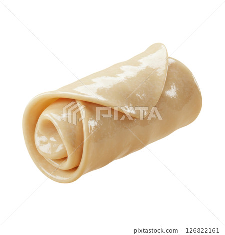 Smooth Raw Spring Roll Dough for Asian Cuisine and Culinary Projects 126822161