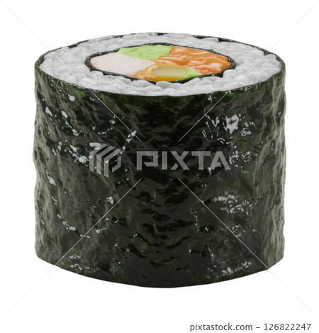 Delicious Sushi Maki Roll with Colorful Fillings Delicious Sushi Maki Roll with Colorful Fillings 126822247