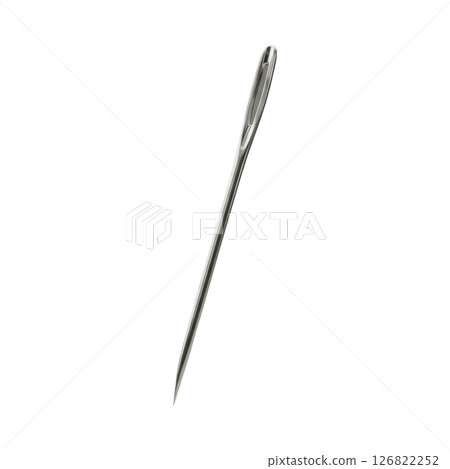 Shiny Metallic Sewing Needle with Eye for Thread Shiny Metallic Sewing Needle with Eye for Thread 126822252