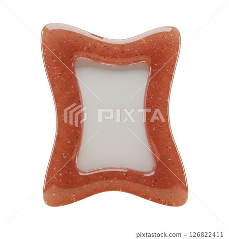 Stylish Wavy Speckled Picture Frame for Photos and Art Display 126822411