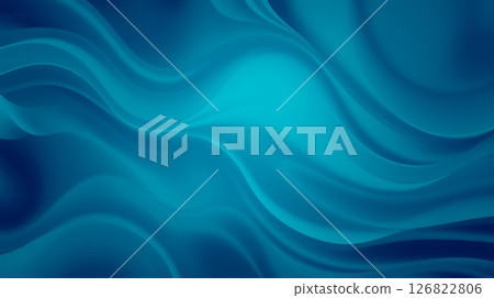 Stock photo for commercial use, vibrant deep teal wallpaper with sleek design. 126822806