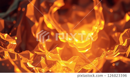 Radiant metal melts into waves, shaped by unseen forces in surreal form. 126823396