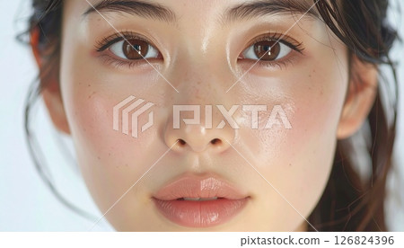 臉部特寫，看起來自然 126824396