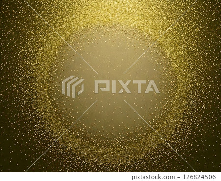 Yellow sparkling background frame material 126824506