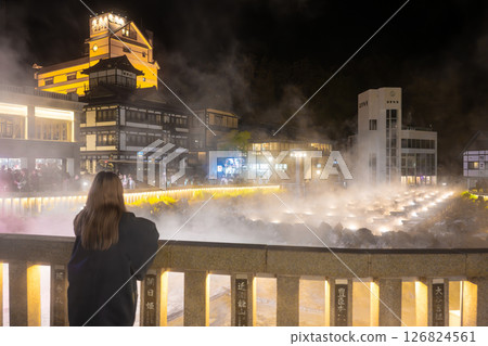 Kusatsu溫泉yuba領域夜視圖 126824561