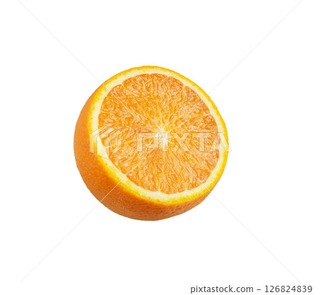 Orange fruit. Slice orange isolated. Orange fruit. Slice orange isolated. 126824839