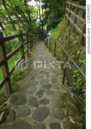 兵庫縣豐岡市玄武洞公園散步道 兵庫縣豐岡市玄武洞公園散步道 126824901