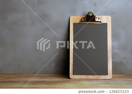 Clipboard Menu Mockup Blank for Branding. 126825223