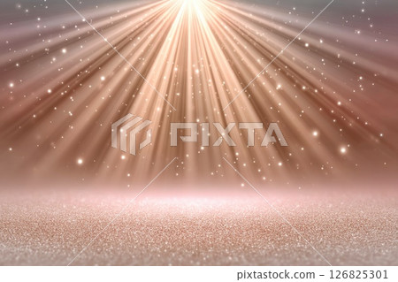 Radiant Light Burst with Glitter Effect 126825301