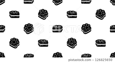 dog paw seamless pattern biscuit cat footprint cracker pet bakery vector puppy kitten cartoon doodle wallpaper tile background gift wrapping paper repeat scarf isolated illustration design dog paw seamless pattern biscuit cat footprint cracker pet bakery vector puppy kitten cartoon doodle wallpaper tile background gift wrapping paper repeat scarf isolated illustration design 126825650