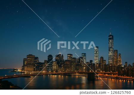 夜間城市景觀 126825760