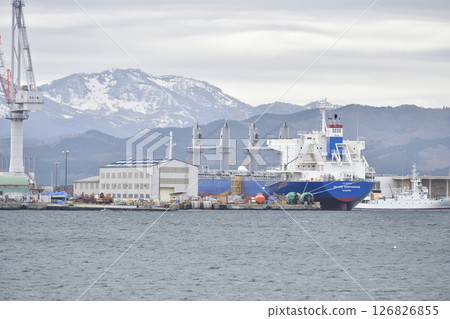 Photographing the scenery of Hakodate Dock at Hakodate Port in Hakodate, Hokkaido in spring Photographing the scenery of Hakodate Dock at Hakodate Port in Hakodate, Hokkaido in spring 126826855