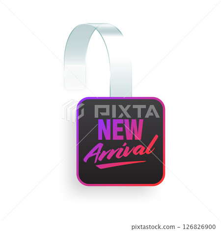Colorful neon supermarket promotional wobbler. Realistic wobbler template for shelf advertising. Sale or discount label with ad text. Special offer price tag. Vector illustration Colorful neon supermarket promotional wobbler. Realistic wobbler template for shelf advertising. Sale or discount label with ad text. Special offer price tag. Vector illustration 126826900