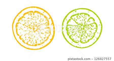 Vibrant Illustration of Lemon and Citrus Slices Representing Freshness, Detox, and Healthy Living Vibrant Illustration of Lemon and Citrus Slices Representing Freshness, Detox, and Healthy Living 126827557