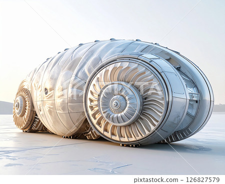 菊石形狀的未來汽車 126827579