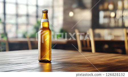 Beer Bottle Realistic Mockup Advertising 126828132