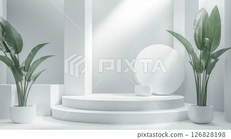 Branding Presentation Mockup with Podium Branding Presentation Mockup with Podium 126828198