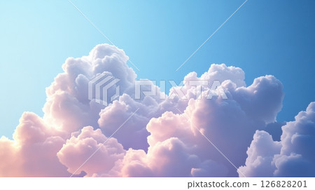 Soft Pastel Clouds Gently Fill The Sky Soft Pastel Clouds Gently Fill The Sky 126828201