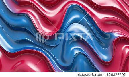 Fluid Paint 3D Texture Abstract Background 126828202