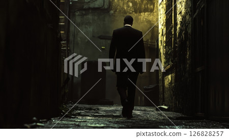 Man With A Haunting Presence In The Darkness Man With A Haunting Presence In The Darkness 126828257