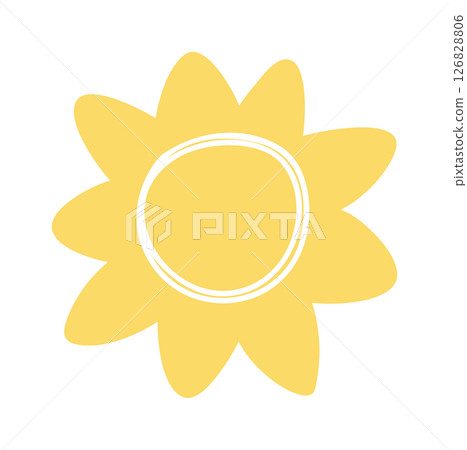 Shining summer sun boho element Shining summer sun boho element 126828806