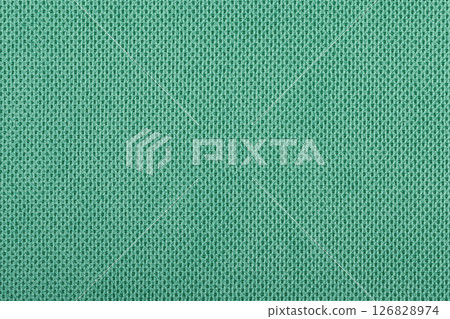 Green fabric cotton texture. Textile background fabric 126828974