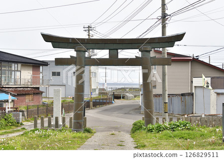 拍攝北海道函館市春天的石崎八幡宮境內 拍攝北海道函館市春天的石崎八幡宮境內 126829511