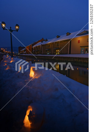 Otaru Snow Light Road in Otaru City, Hokkaido 126830287