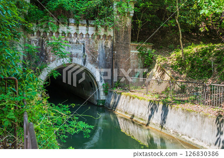 Lake Biwa Canal, First Canal, Third Tunnel Entrance, Kyoto City 126830386