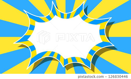 Sunburst and spike frame background, pop design Sunburst and spike frame background, pop design 126830446