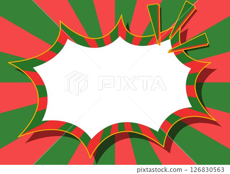 旭日和尖峰框架背景，流行設計，聖誕色彩 126830563