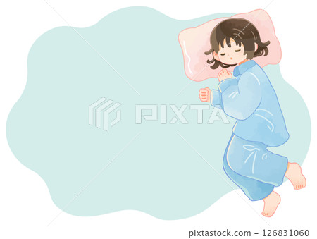 Sleeping young woman, girl 126831060