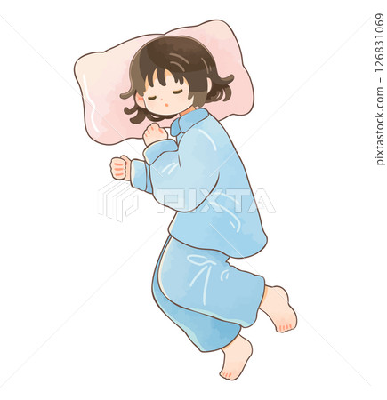 熟睡的年輕女子，女孩 126831069