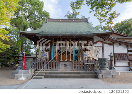 [Japan] The deserted exterior of Matsudo Shrine in Chiba Prefecture 126831203