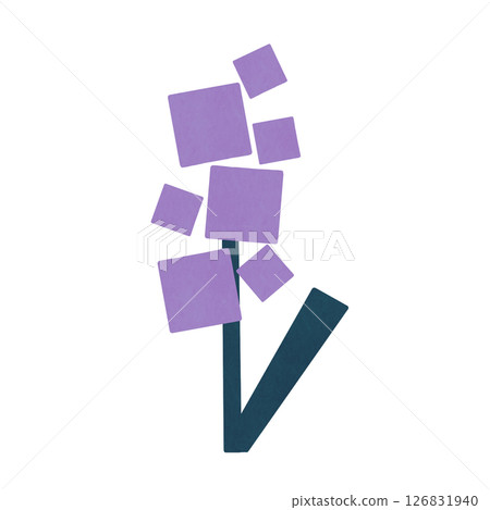 Flower with overlapping squares (purple) Flower with overlapping squares (purple) 126831940