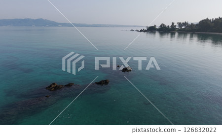 Okinawa ocean drone aerial photography Okinawa ocean drone aerial photography 126832022