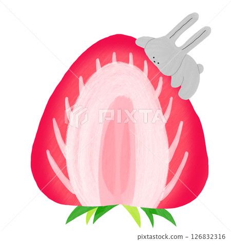草莓配兔子 草莓配兔子 126832316