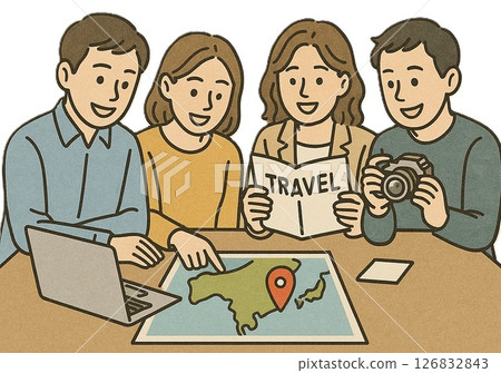 討論旅行的圖片 126832843